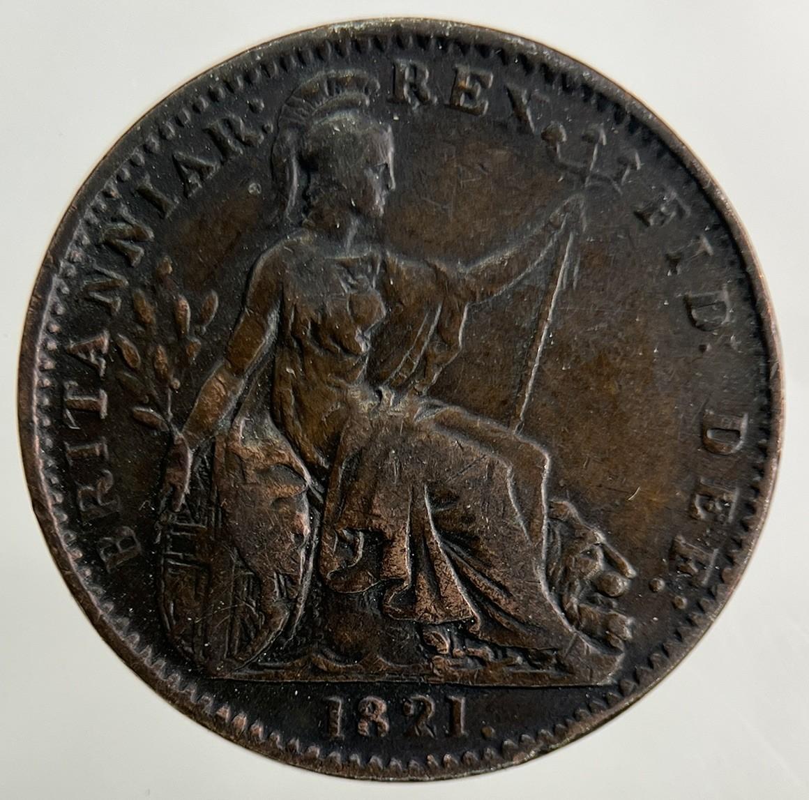1821 George IV Farthing Coin | Very High Grade
