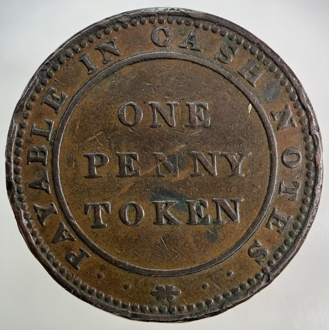 1812 Birmingham Copper Company One Penny Token Coin | Very High Grade