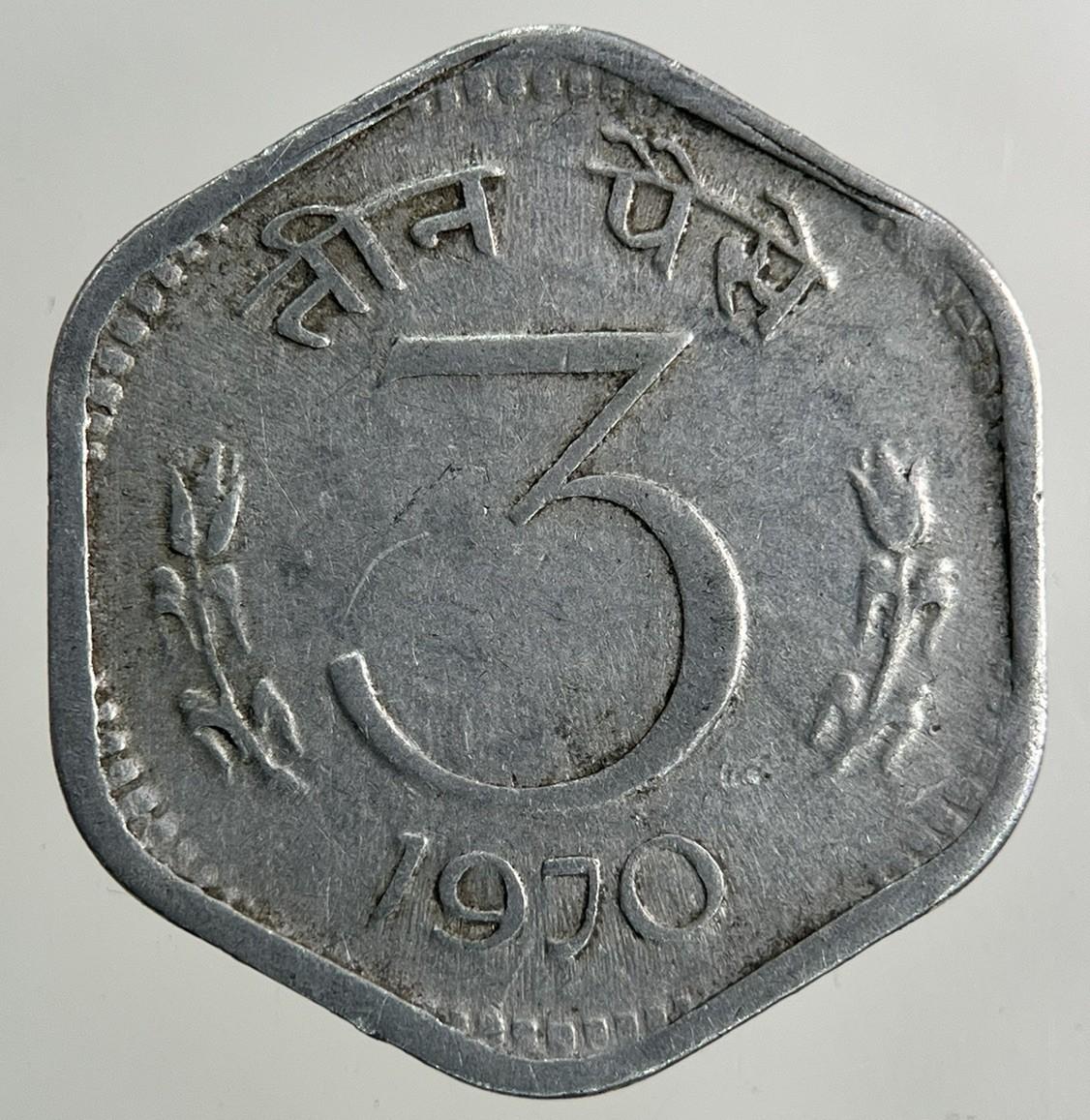 1970 India 3 Paise Coin | Very High Grade