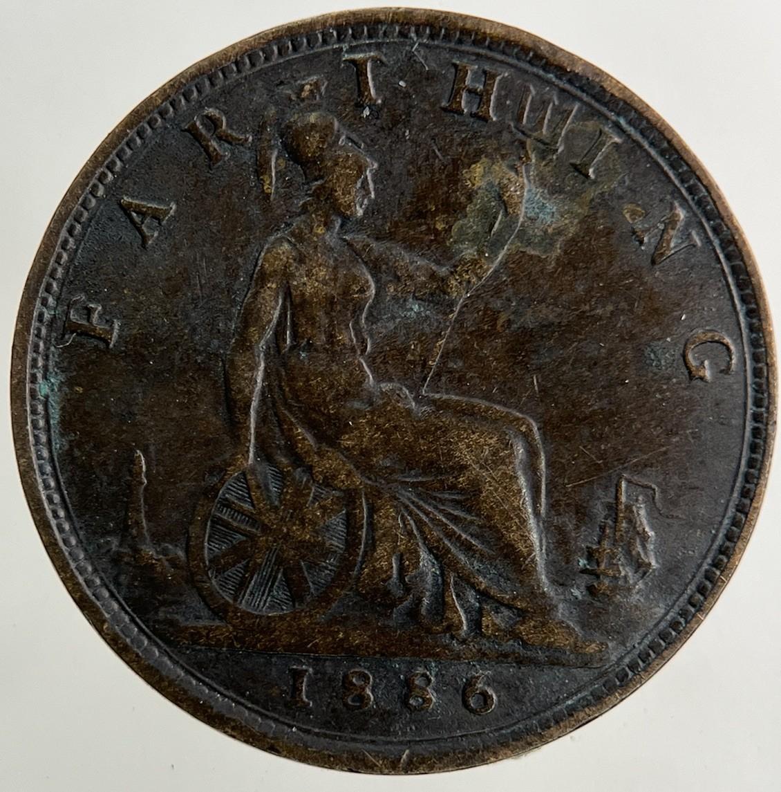 1886 Victoria Farthing Coin | Fine Collectable Grade