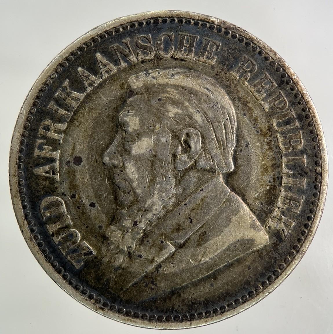 1895 South Africa Half-Crown Silver Coin | Fine Collectable Grade