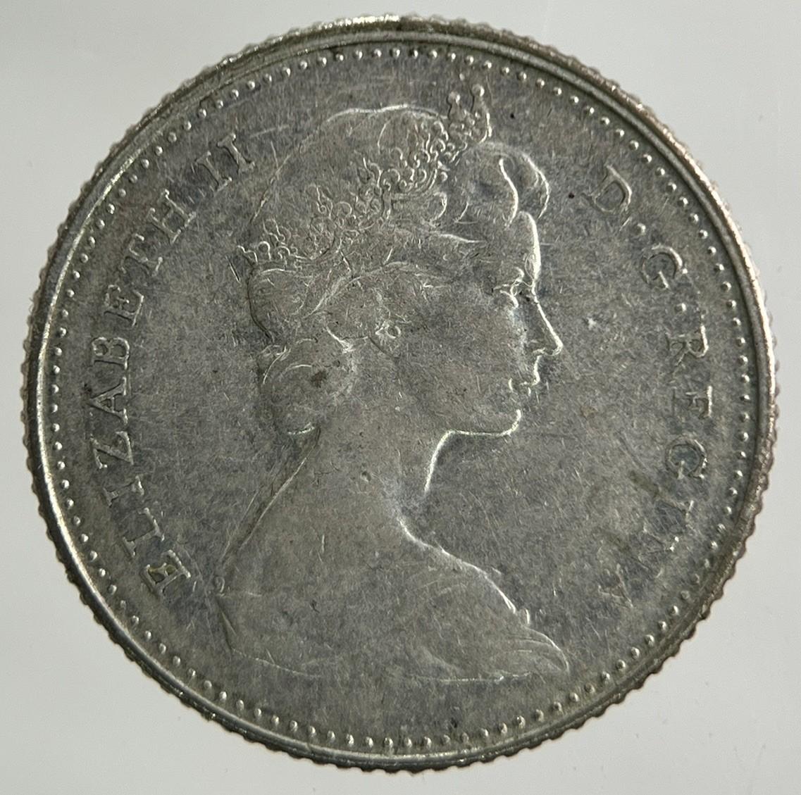 1968 Canada 10 Cents Silver Coin | Very High Grade