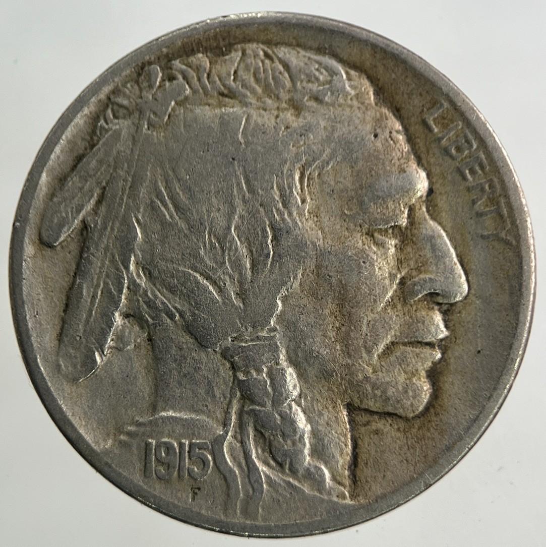 1915 US USA Buffalo Nickel 5 Cents Coin | Very High Grade