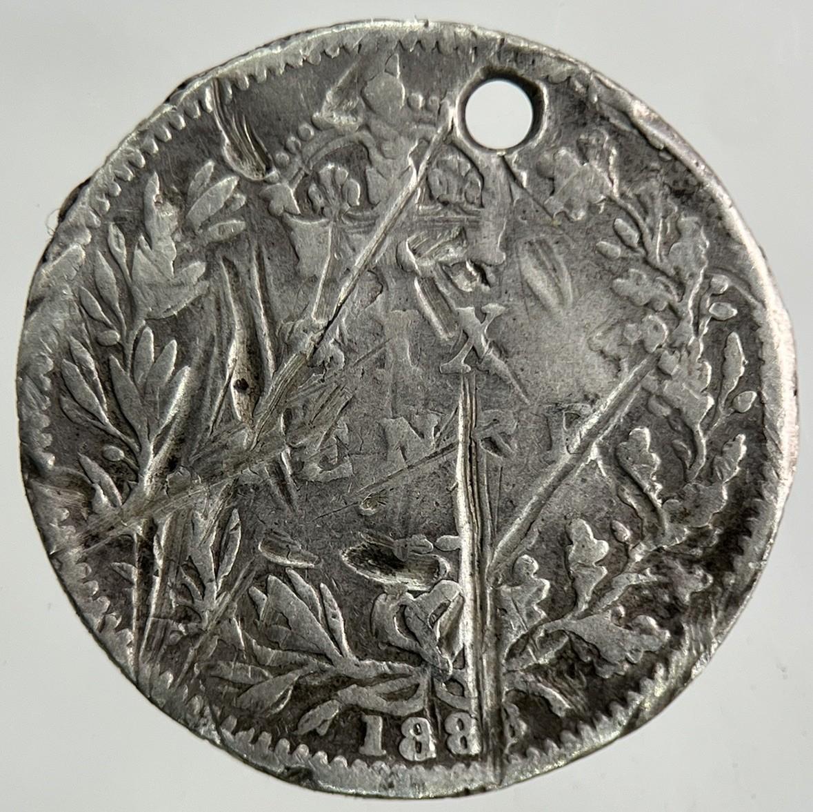 1888 Victoria Sixpence Silver Coin | Fair Grade