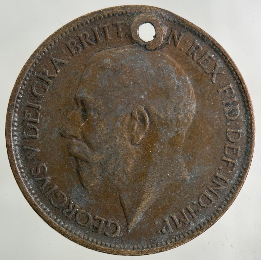 1922 George V Half-Penny Coin | Fine Collectable Grade