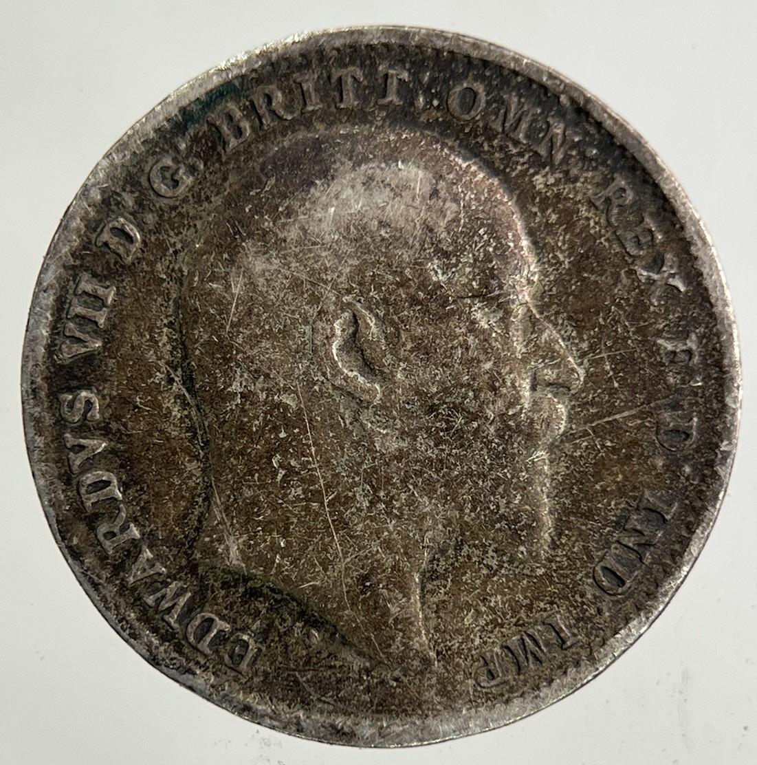 1908 Edward VII Threepence Silver Coin | Fine Collectable Grade