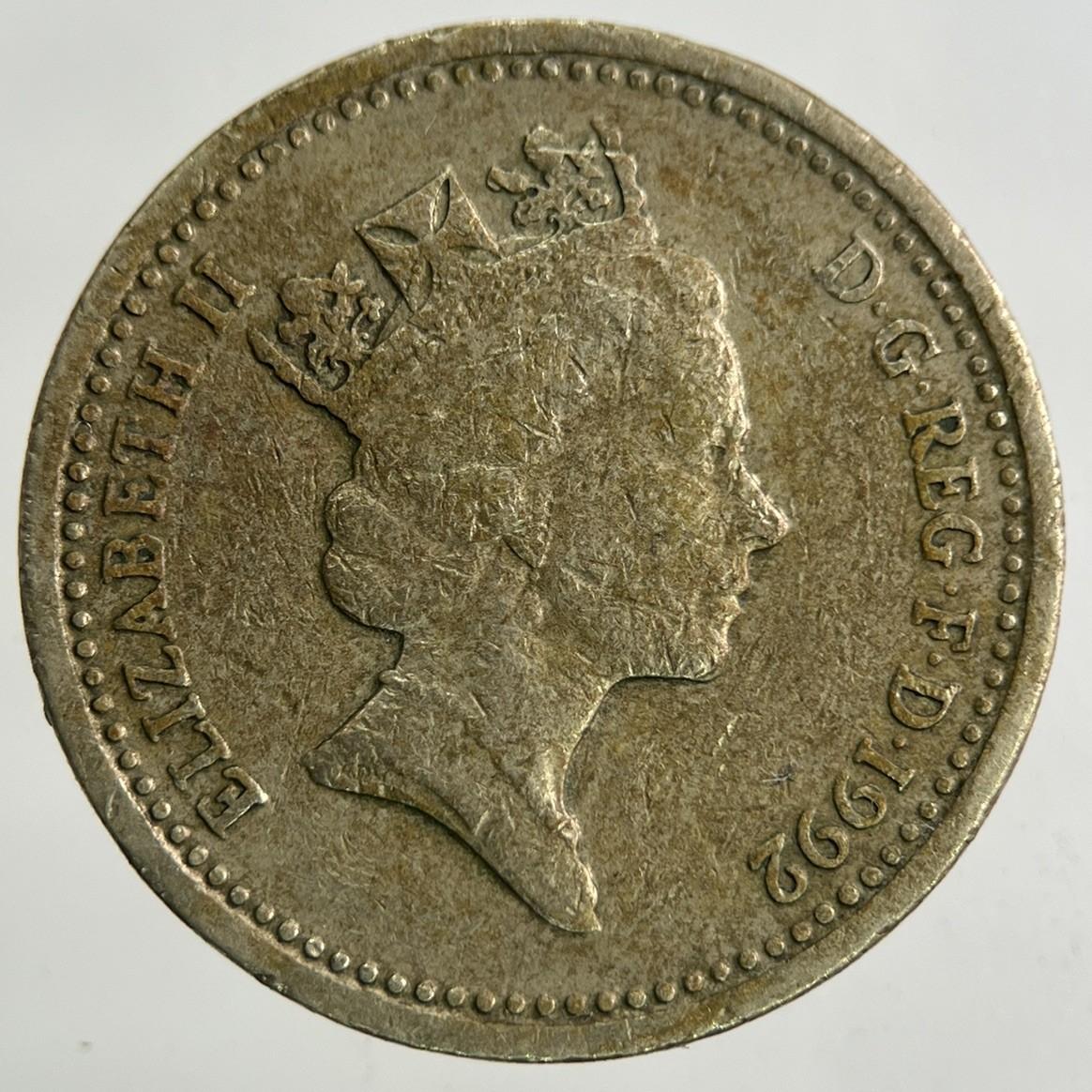 1992 Elizabeth II 2nd £1 One Pound Coin | Collectable Grade