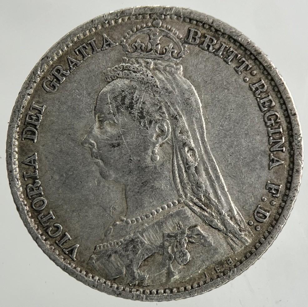 1892 Victoria Sixpence Silver Coin | Very High Grade