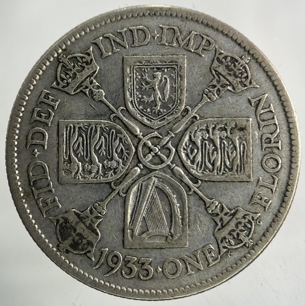 1933 George V Florin Silver Coin | Fine Collectable Grade