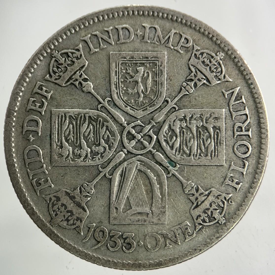 1933 George V Florin Silver Coin | Collectable Grade