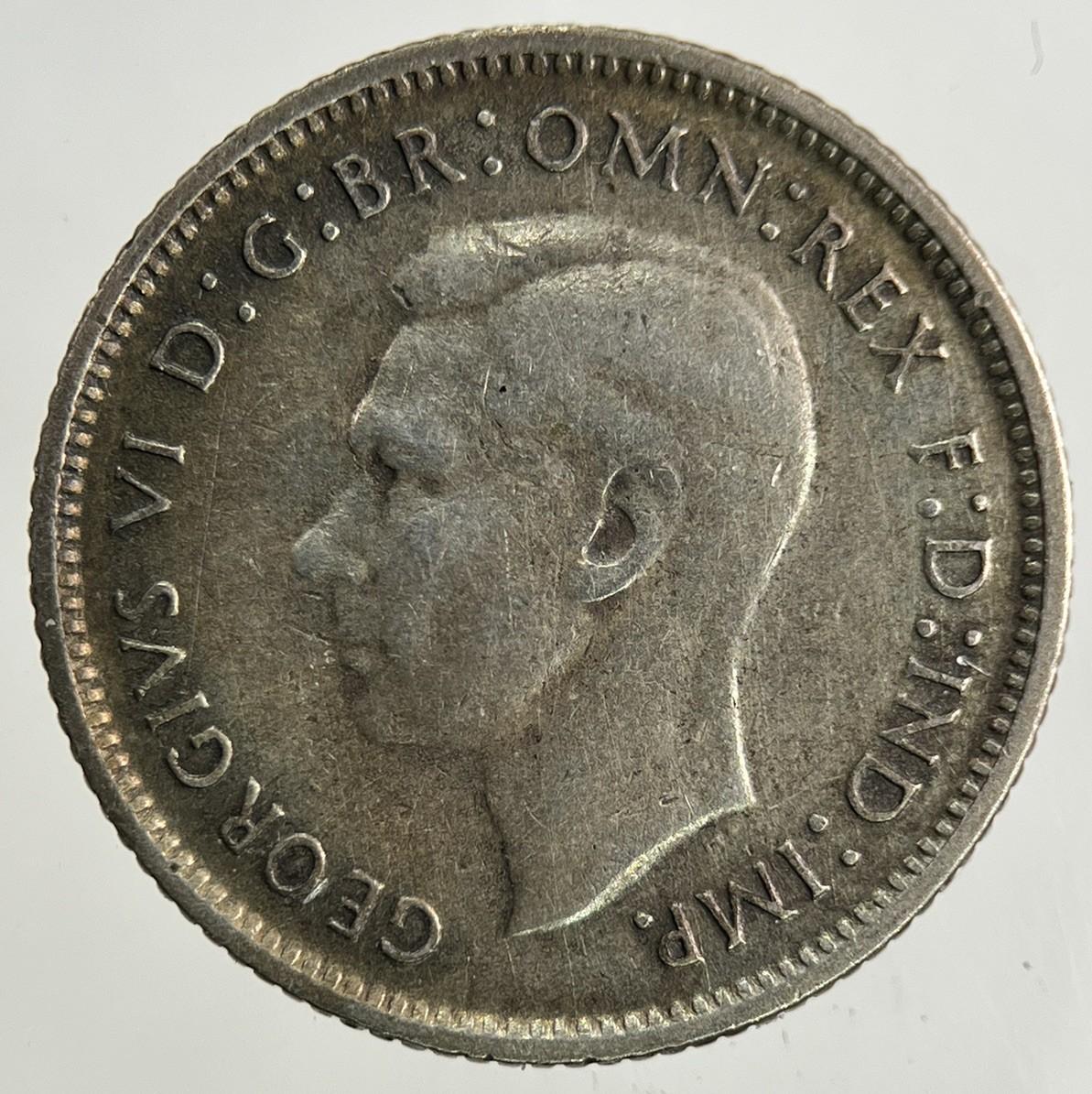 1948 Australia Sixpence Silver Coin | Fine Collectable Grade