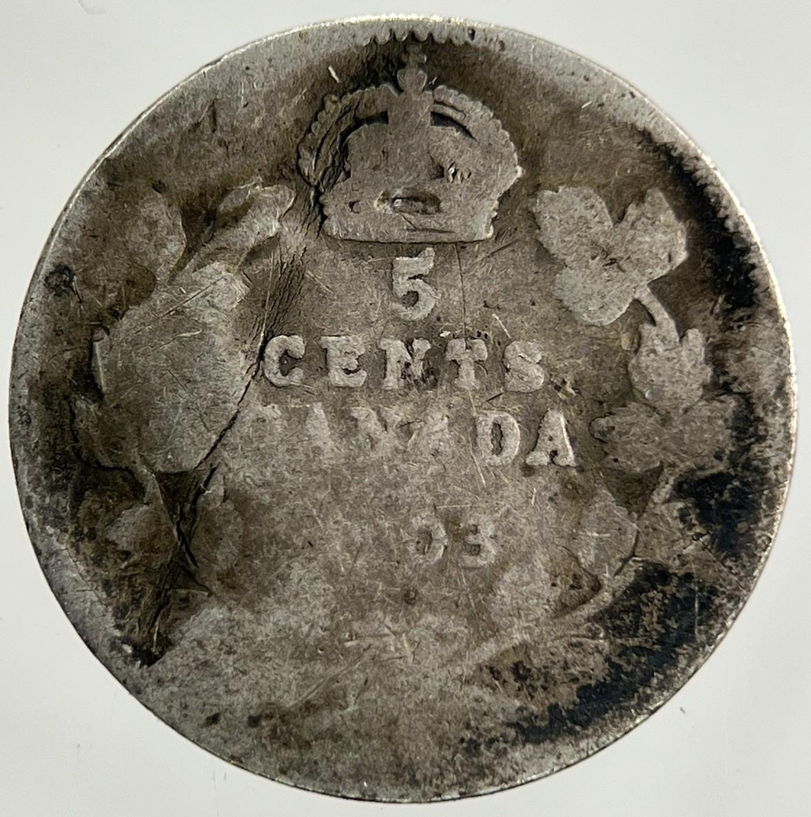 1903 Canada 5 Cents Silver Coin | Collectable Grade