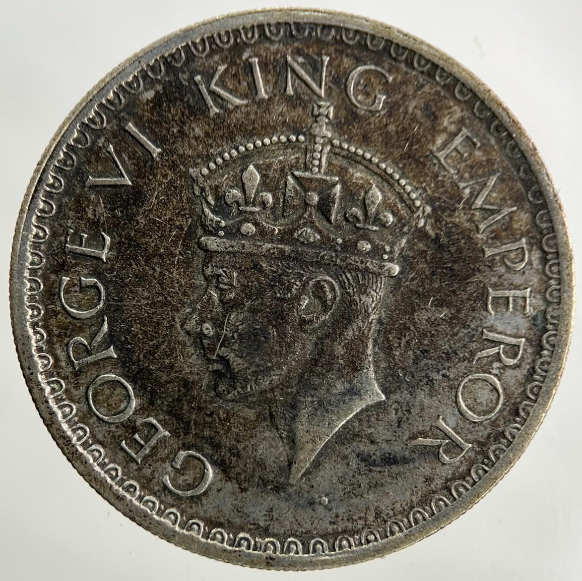 1942 India Half Rupee Silver Coin | Fine Collectable Grade