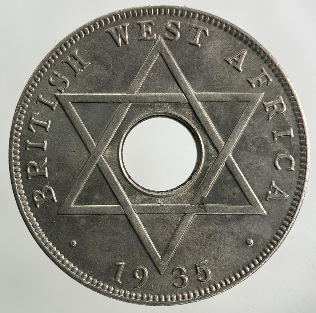 1935 West Africa Half-Penny Coin | Very Fine Grade