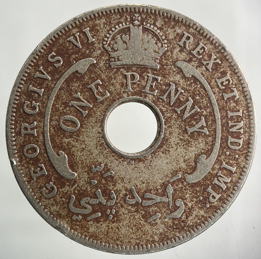 1945 West Africa One Penny Coin | Collectable Grade