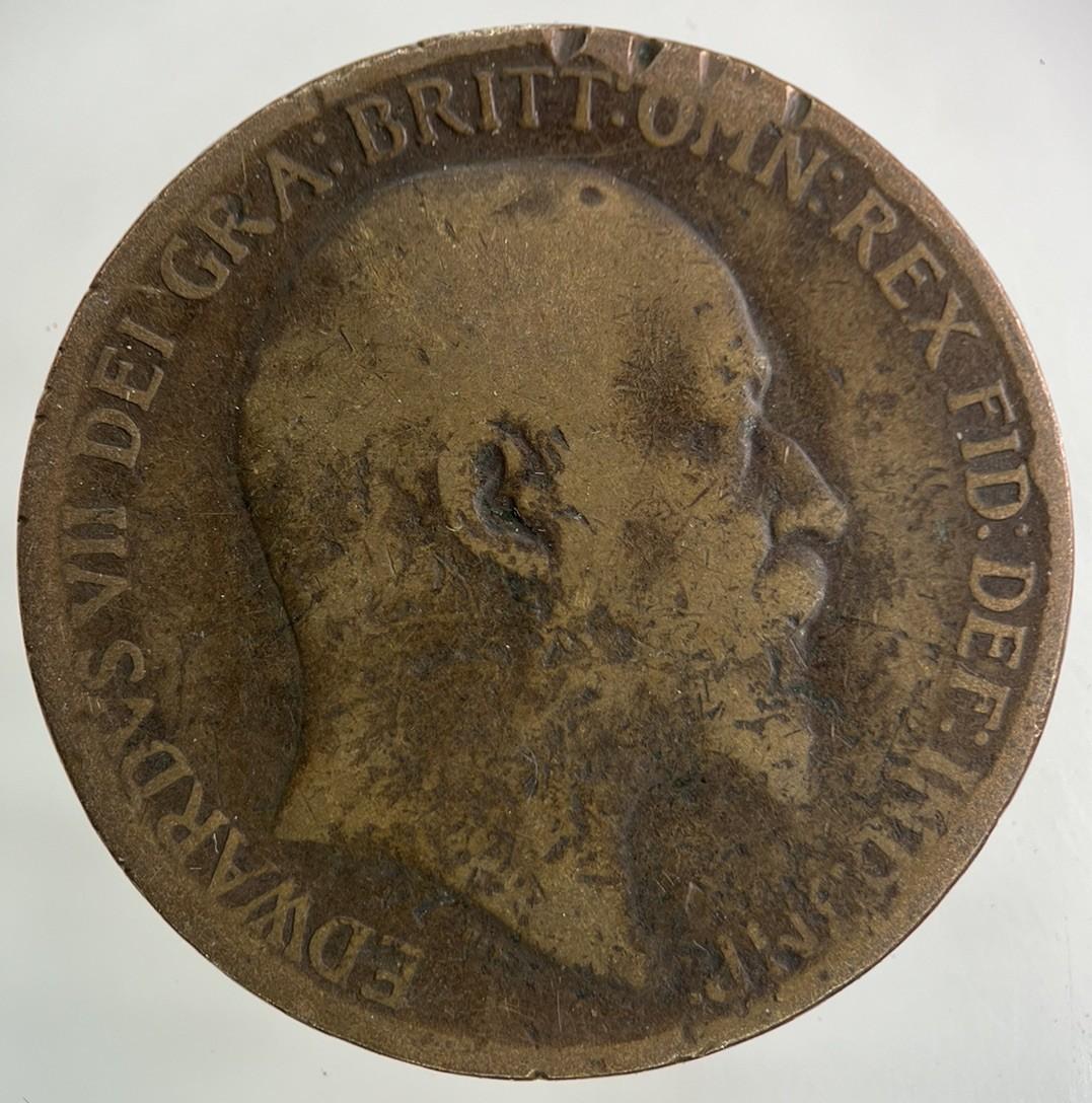 1910 Edward VII One Penny Coin | Collectable Grade