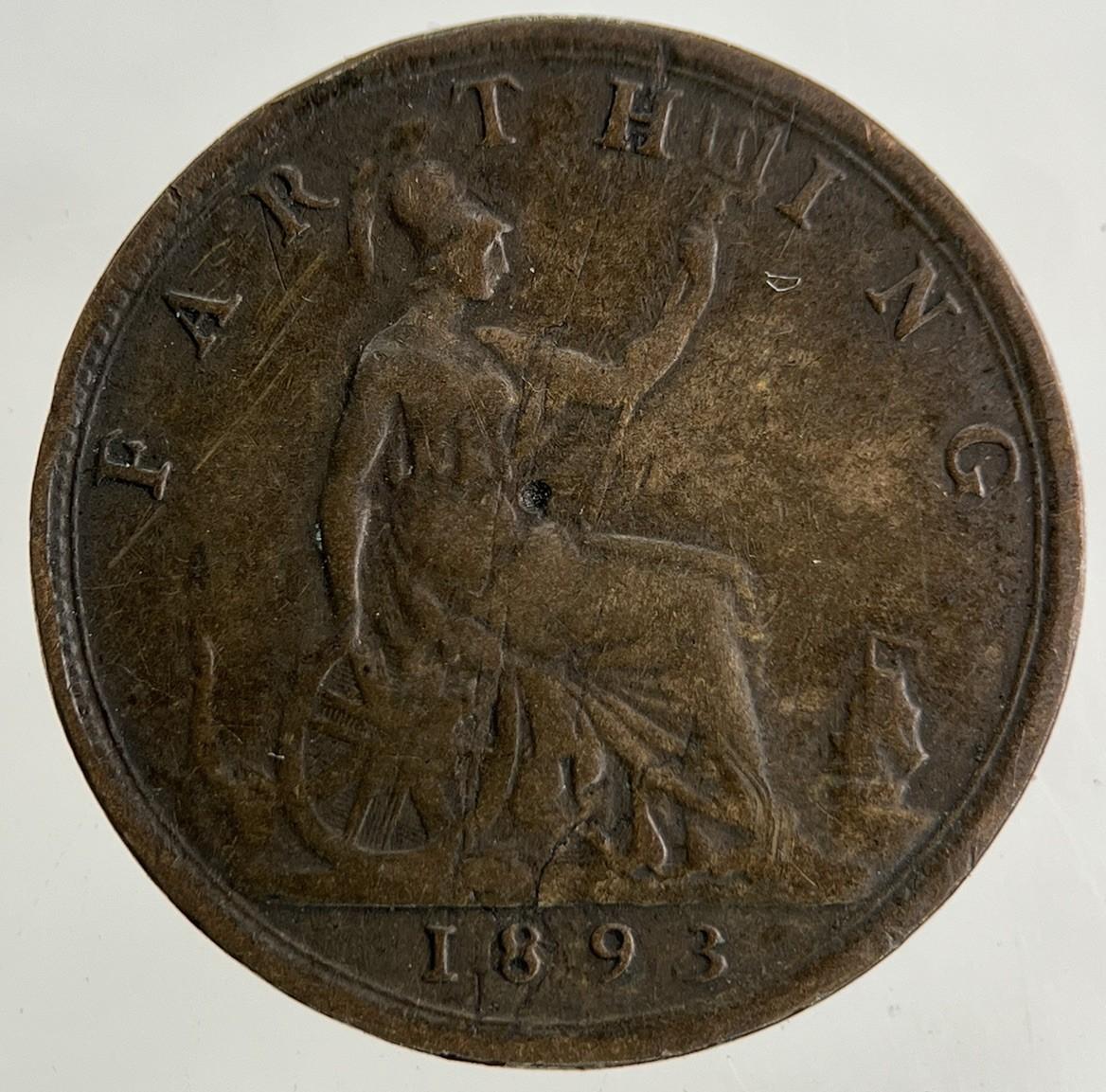 1893 Victoria Farthing Coin | Fine Collectable Grade