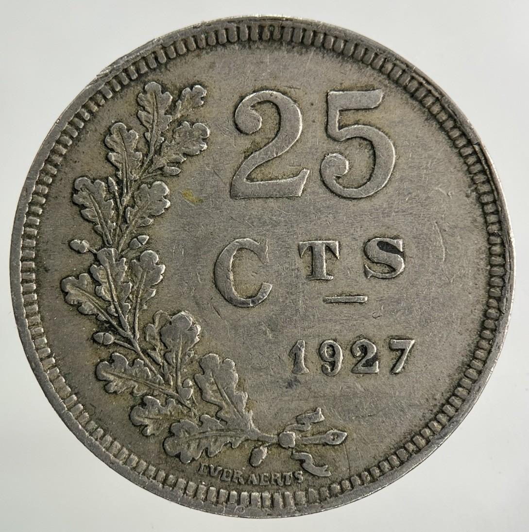 1927 Luxembourg 25 Centimes Coin | Fine Collectable Grade
