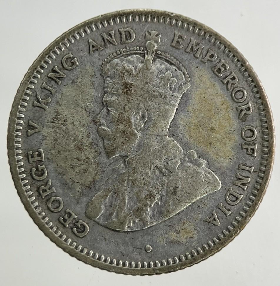 1922 Ceylon 25 Cents Silver Coin | Fine Collectable Grade