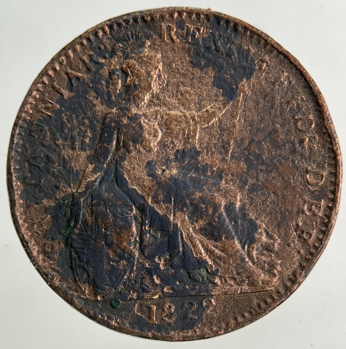 1822 George IV Farthing Coin | Collectable Grade