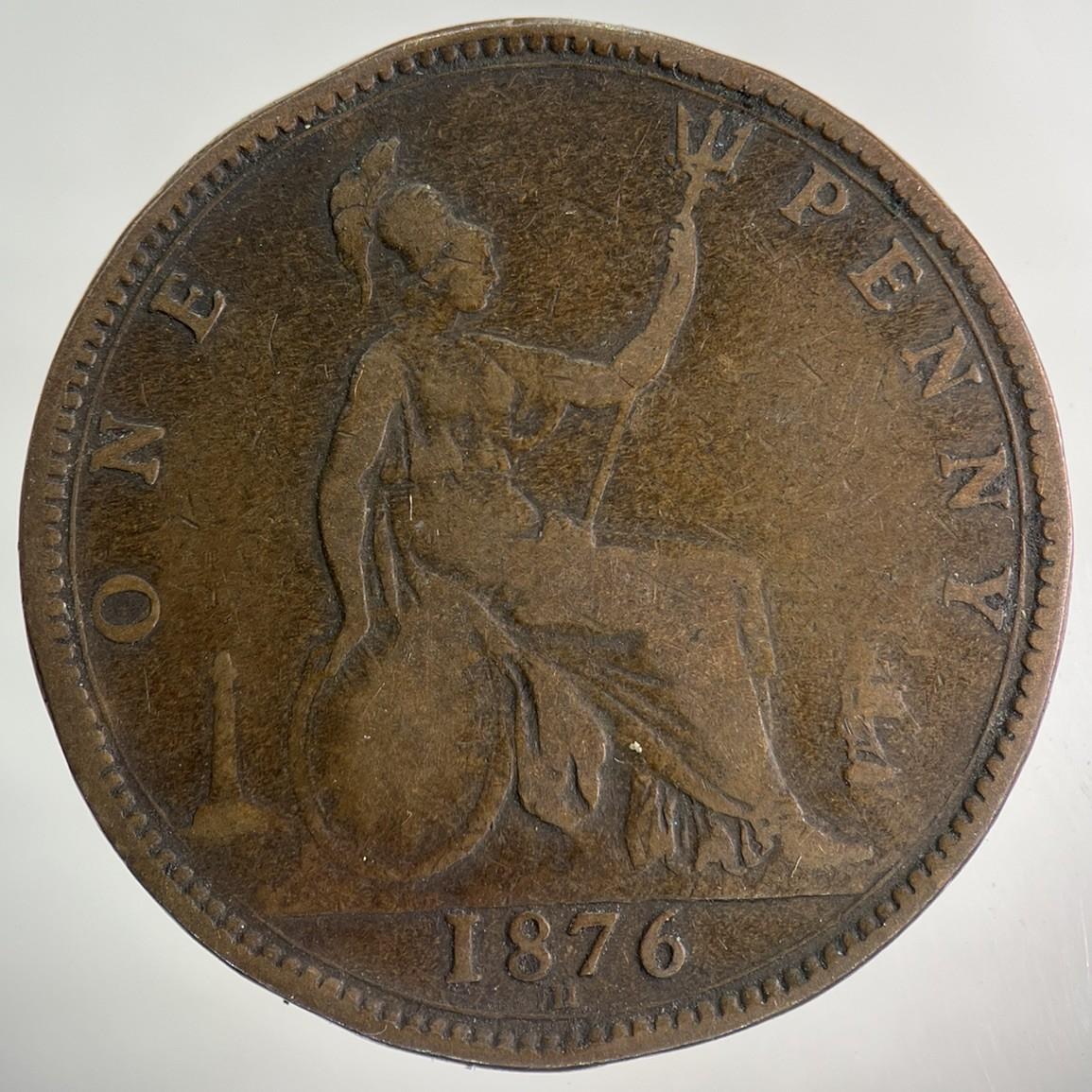 1876-H Victoria One Penny Coin | Collectable Grade