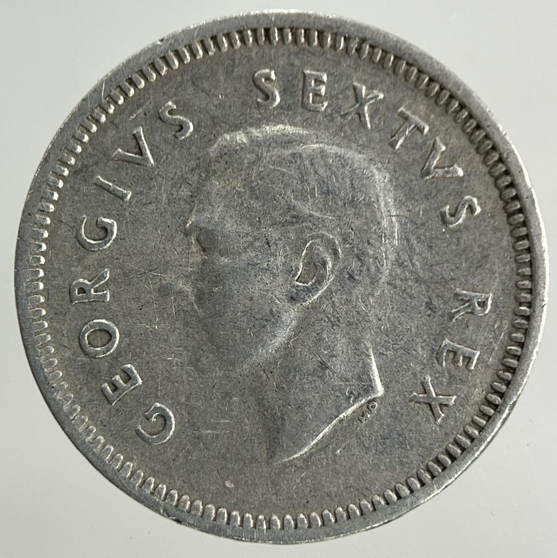 1948 South Africa Threepence Silver Coin | Fine Collectable Grade