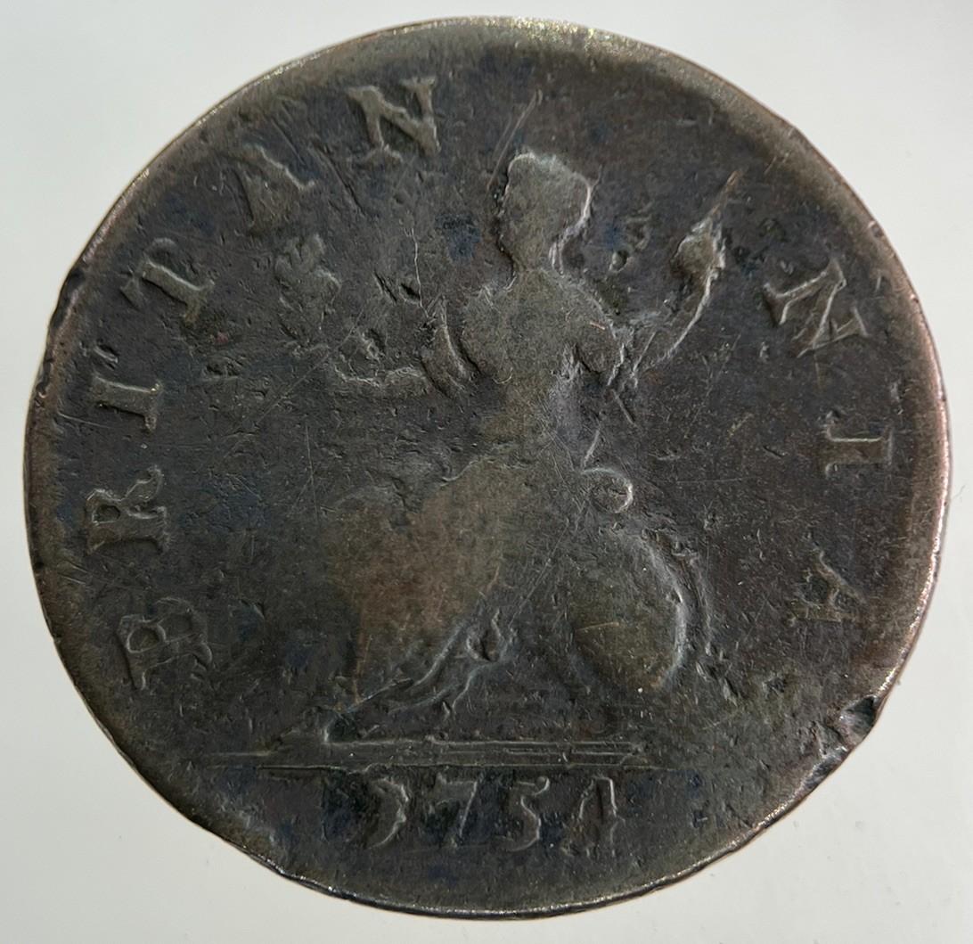 1754 George II 2nd Farthing Coin | Collectable Grade