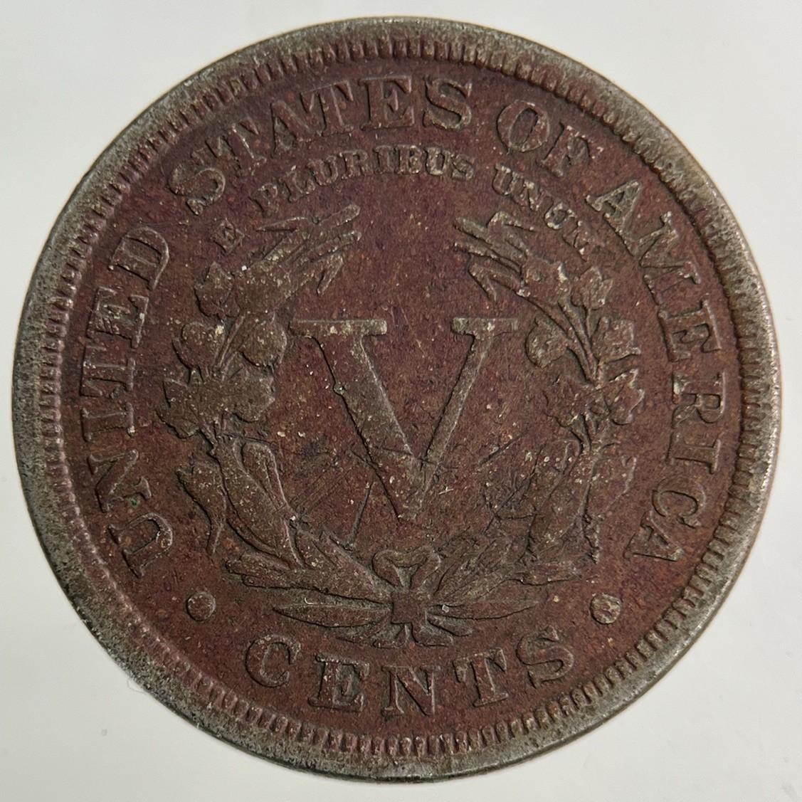 1893 US USA Nickel 5 V Cents Coin | Collectable Grade