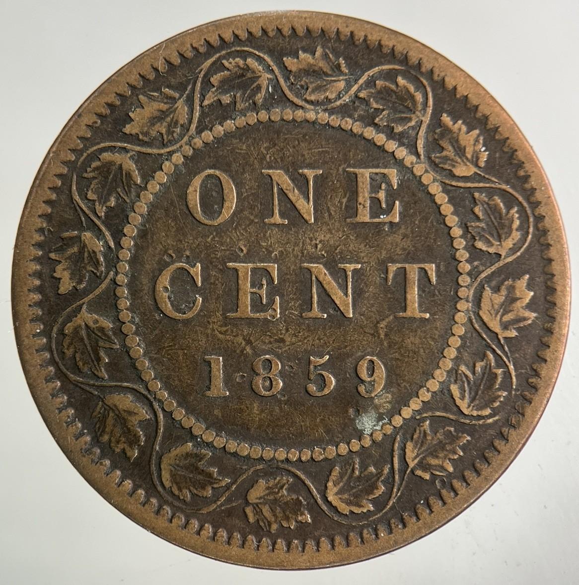 1859 Canada One Cent Coin | Fine Collectable Grade