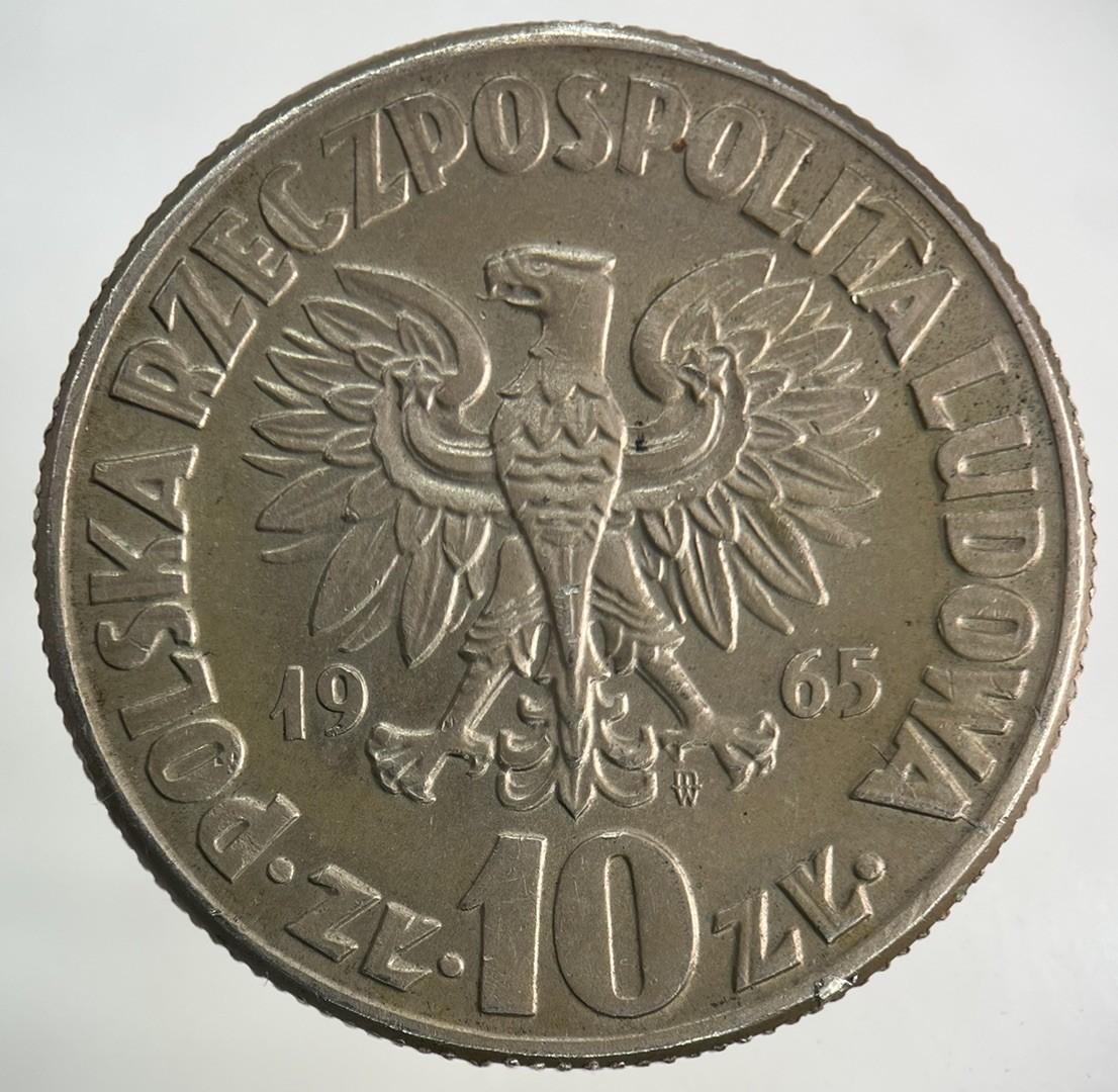 1965 Poland 10 Zloty Zlotych Coin | Fine Collectable Grade