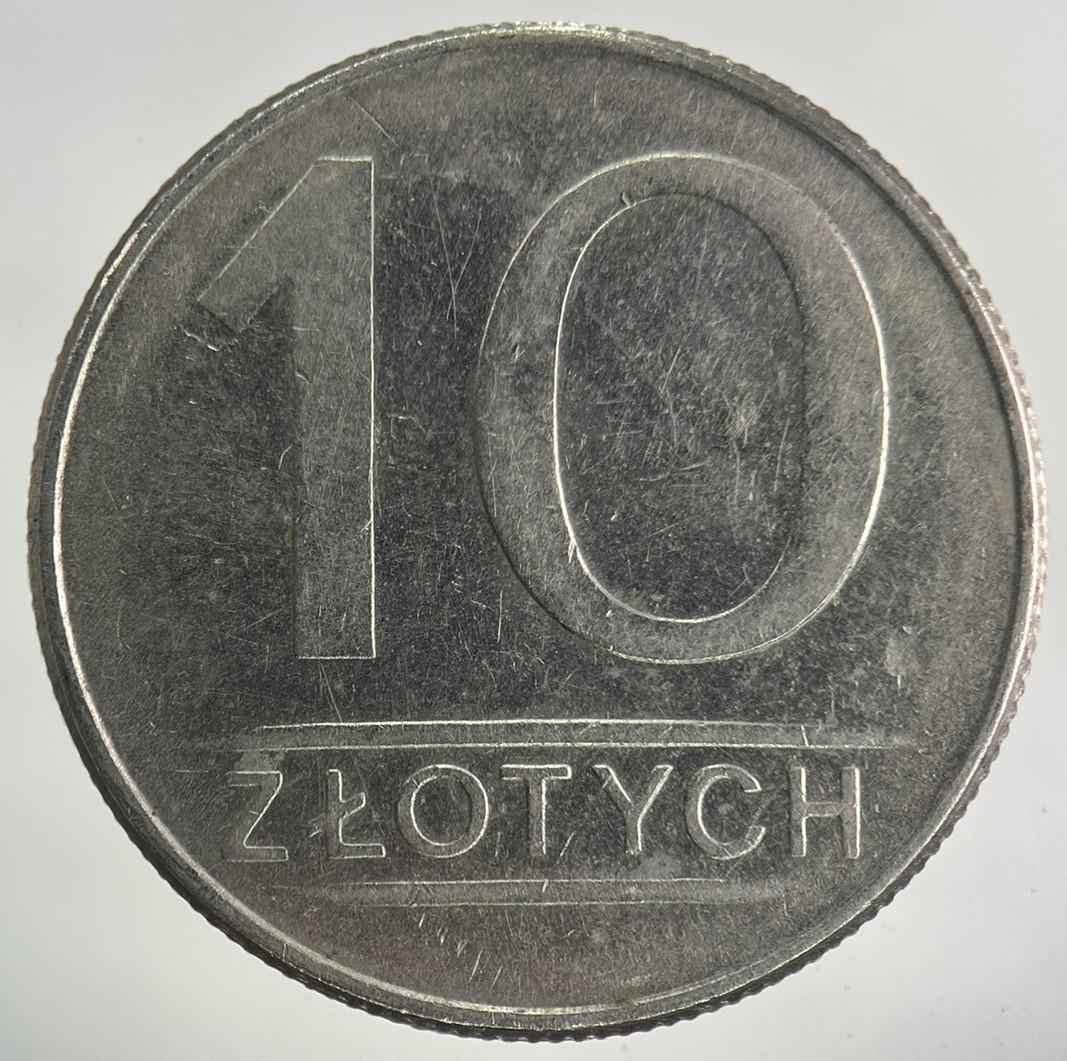 1987 Poland 10 Zloty Zlotych Coin | Fine Collectable Grade