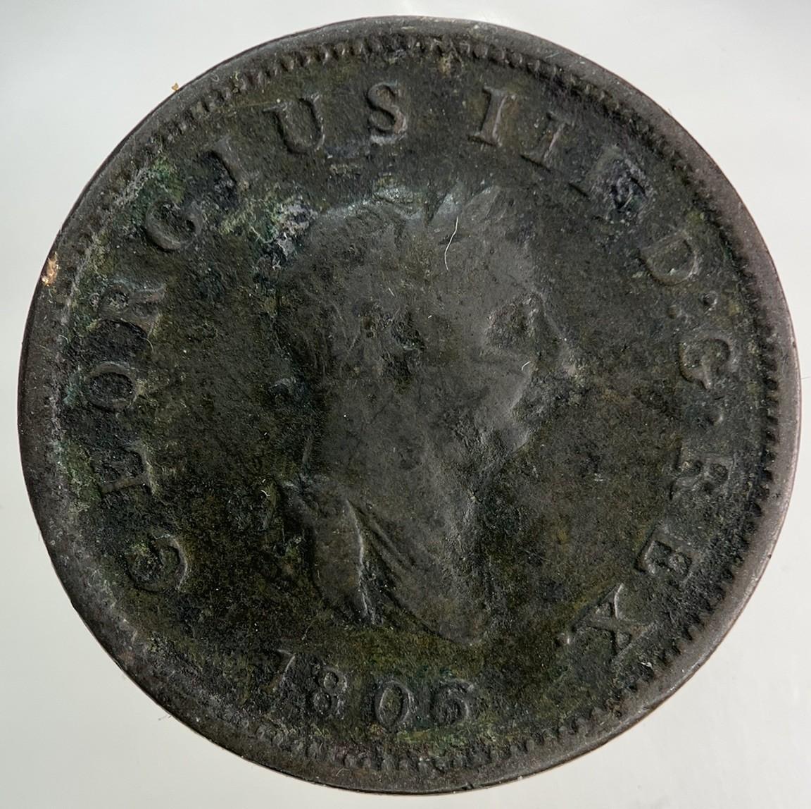 1806 George III 3rd Half-Penny Coin | Collectable Grade