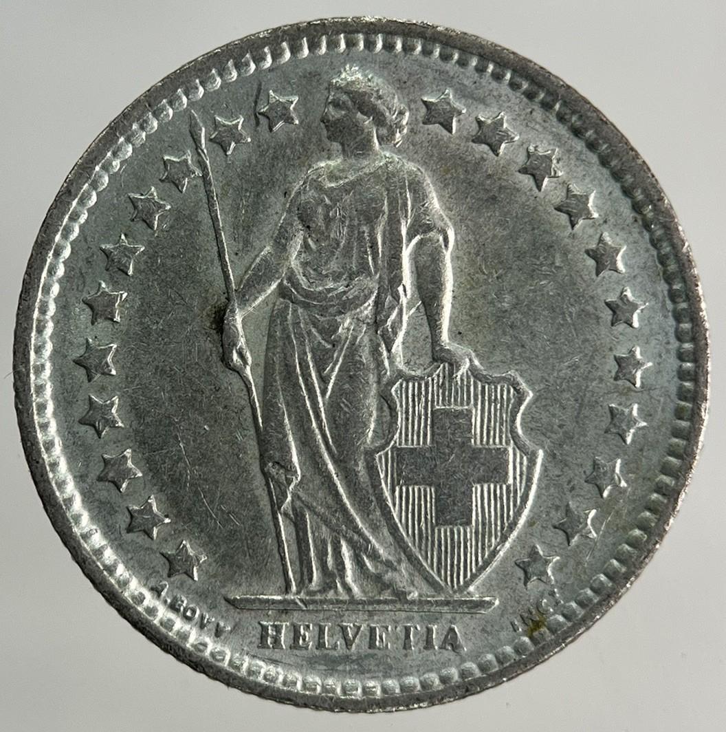 1962 Switzerland Swiss 1/2 Half Franc Silver Coin | Very High Grade