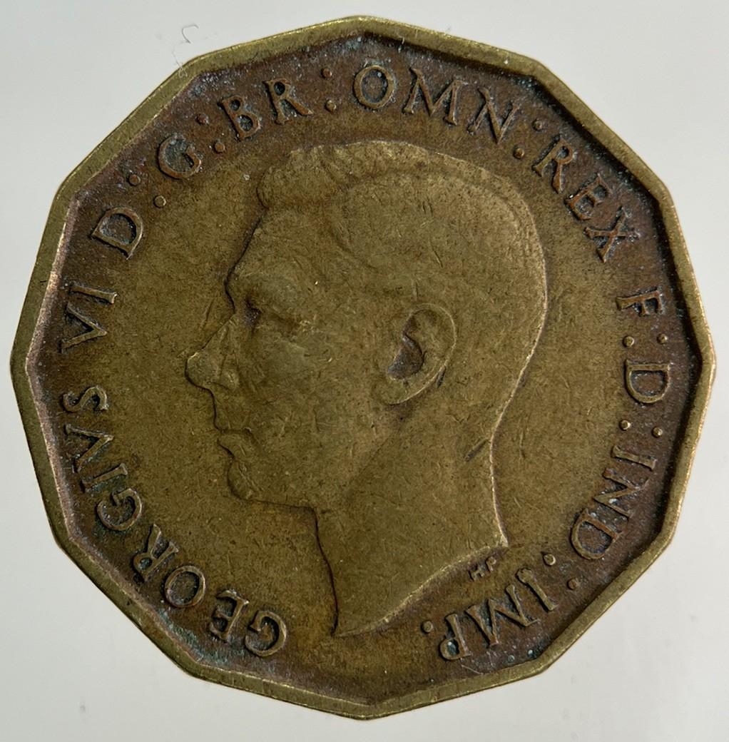 1937 George VI Brass Threepence Coin | Fine Collectable Grade