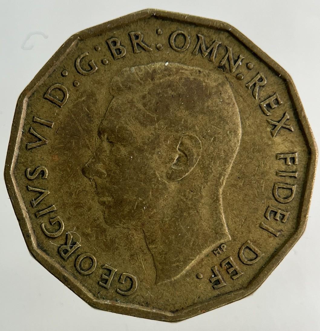 1952 George VI Brass Threepence Coin | Fine Collectable Grade