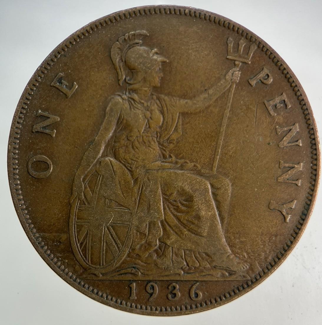 1936 George V One Penny Coin | Fine Collectable Grade