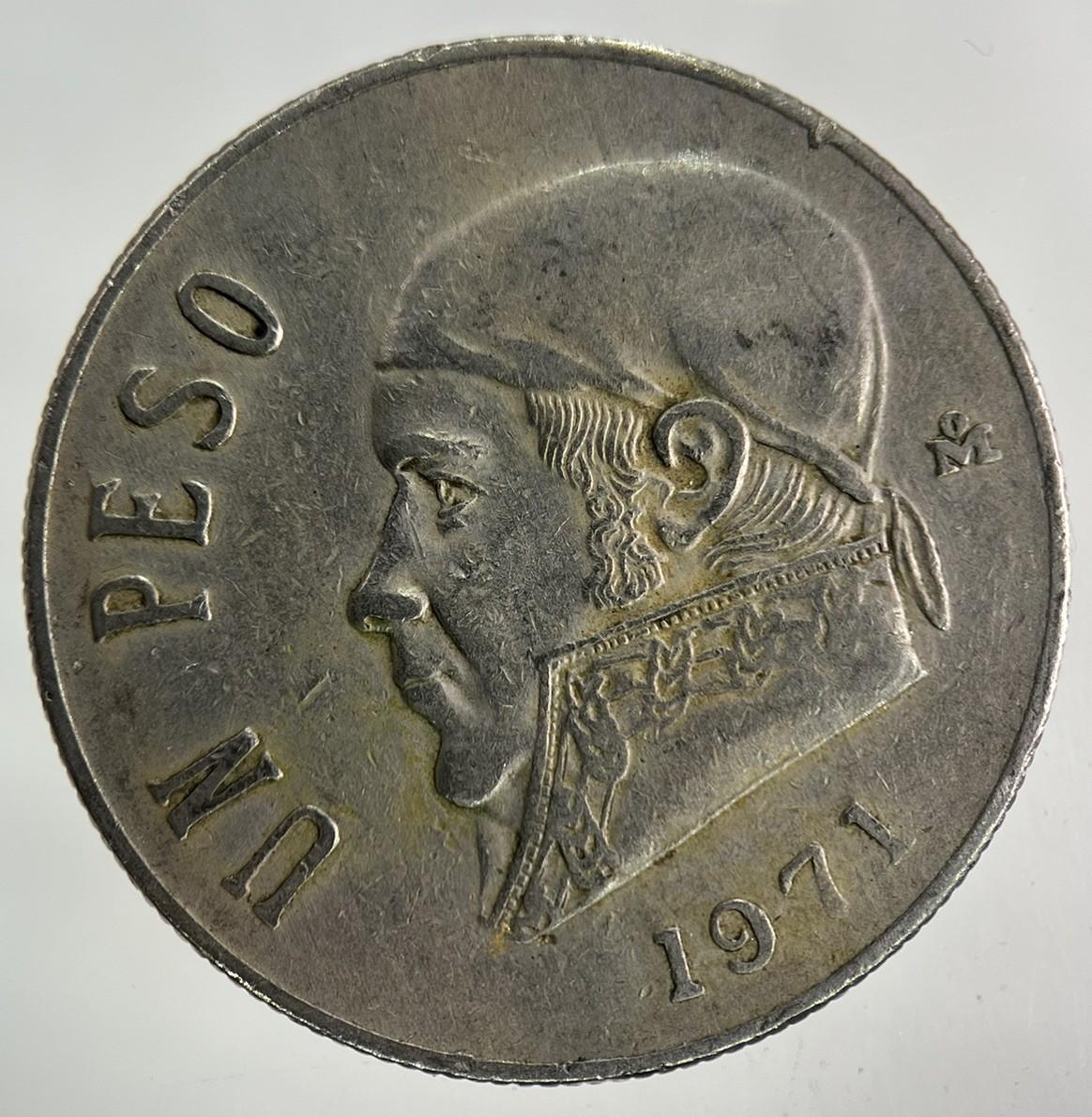 1971 Mexico Un 1 Peso Coin | Fine Collectable Grade