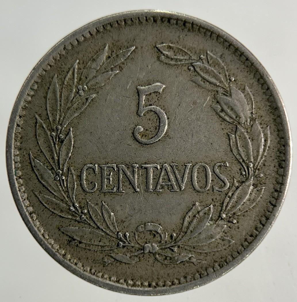 1919 Ecuador 5 Centavos Coin | Very High Grade