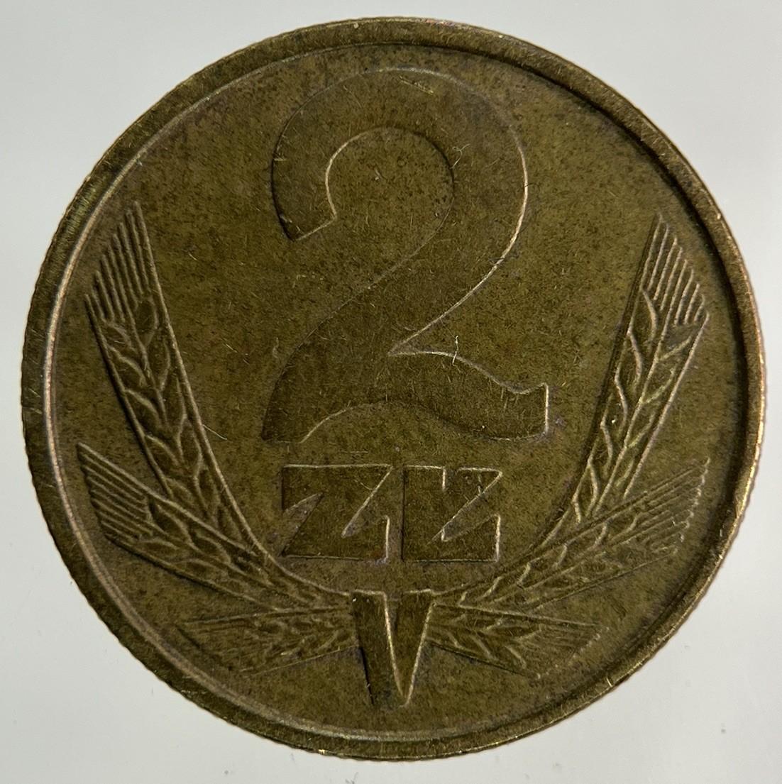 1985 Poland 2 Zloty Zlotych Coin | Fine Collectable Grade