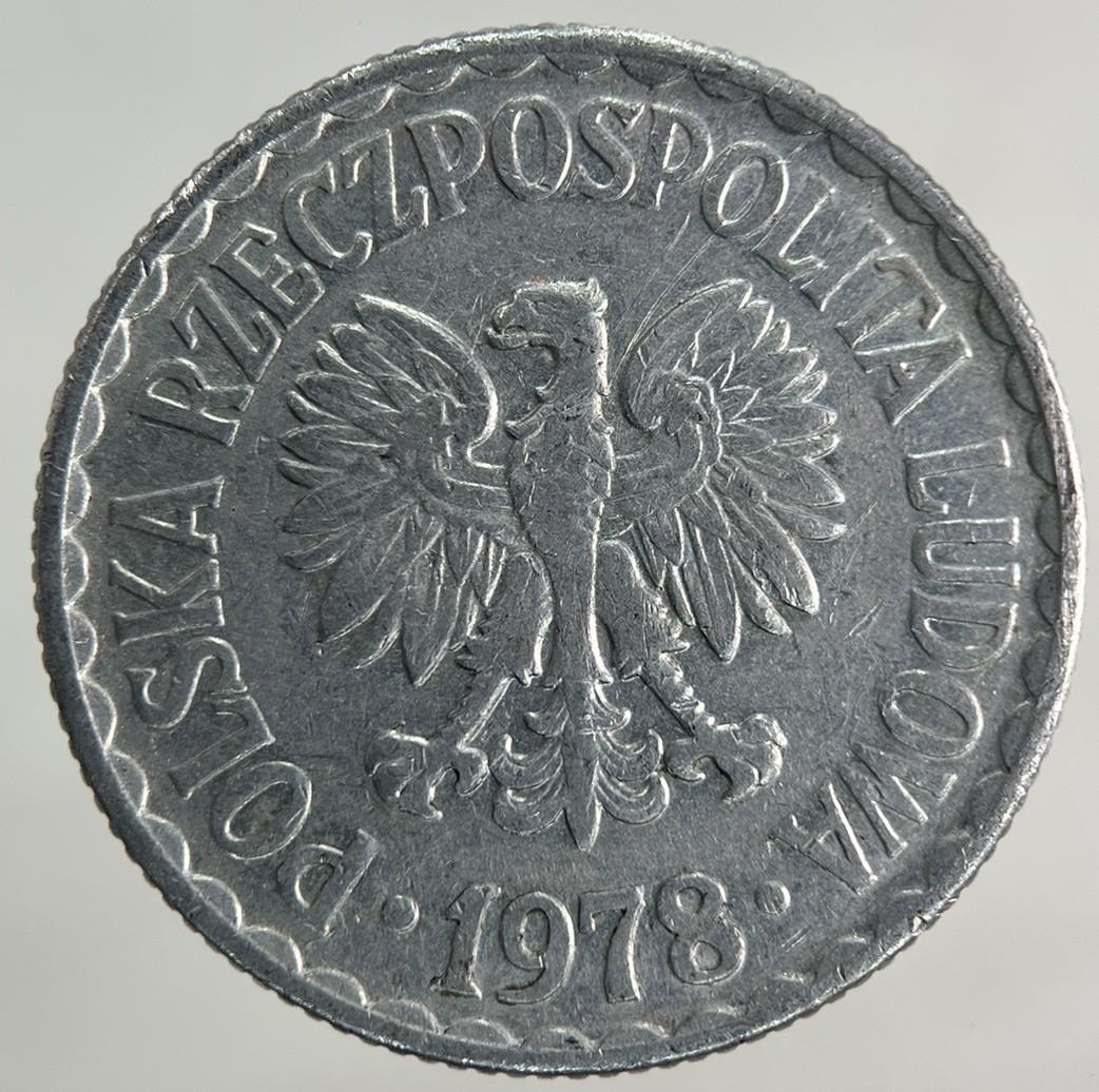 1978 Poland 1 Zloty Zlotych Coin | Fine Collectable Grade