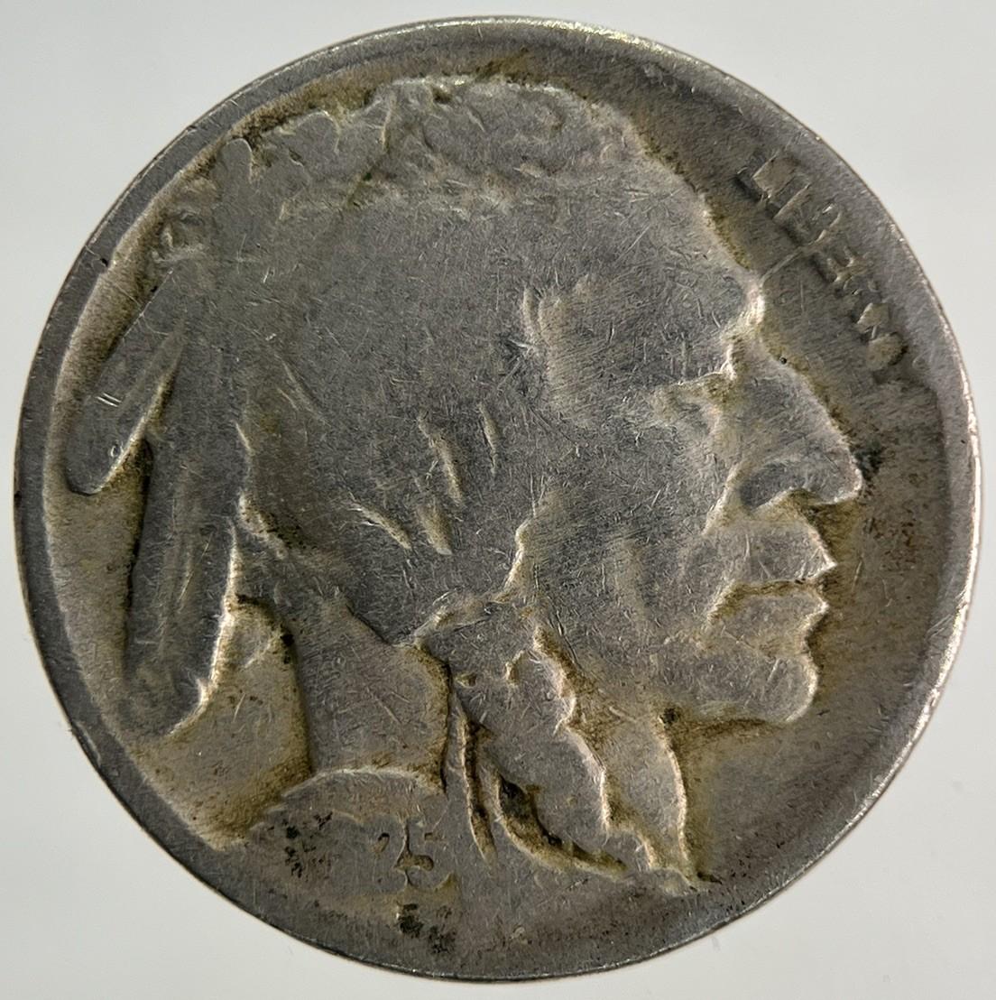 1925 US USA Buffalo Nickel 5 Cents Coin | Collectable Grade