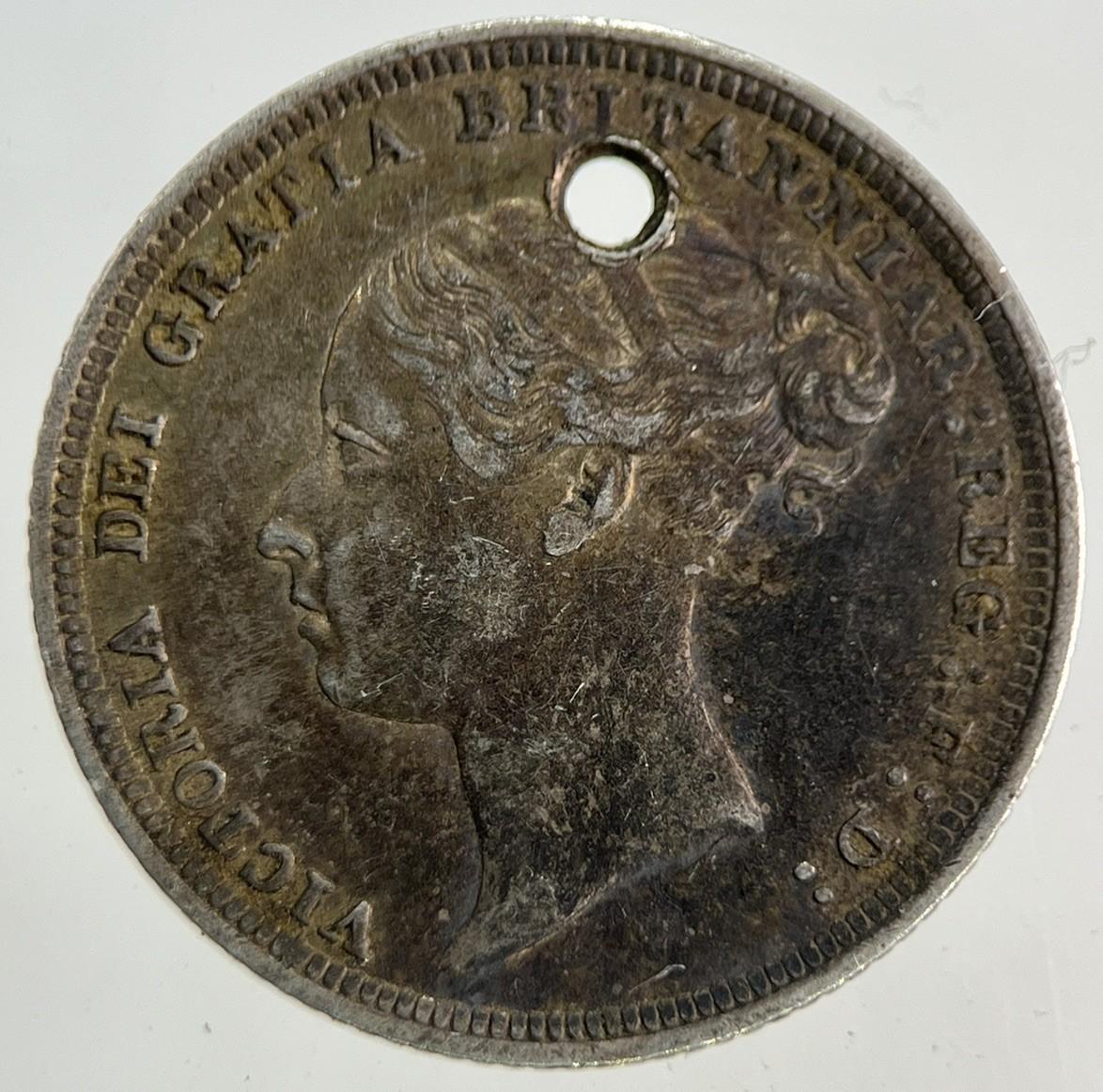 1886 Victoria Sixpence Silver Coin | Very High Grade