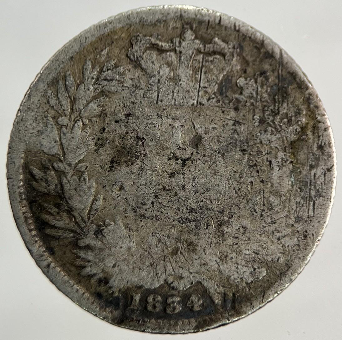 1834 William IV Sixpence Silver Coin | Collectable Grade
