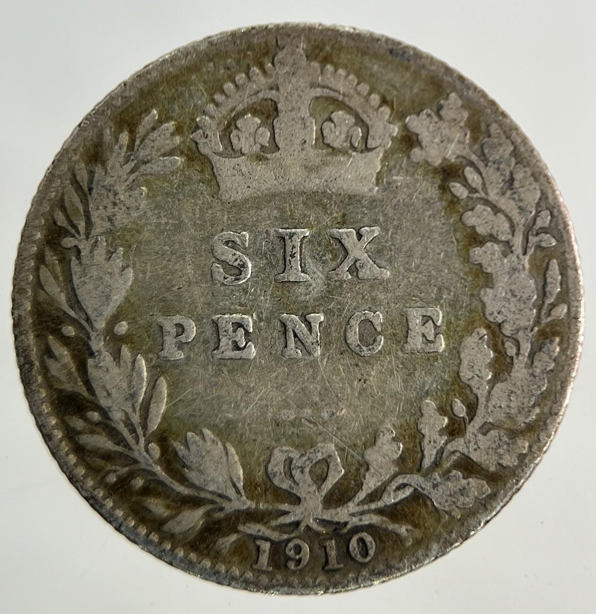 1910 Edward VII Sixpence Silver Coin | Collectable Grade