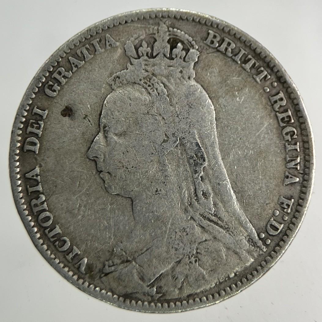 1892 Victoria Shilling Silver Coin | Collectable Grade