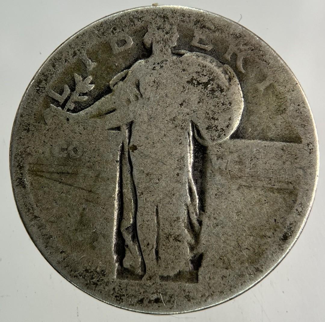 US USA Quarter Dollar Standing Liberty Silver Coin | Collectable Grade