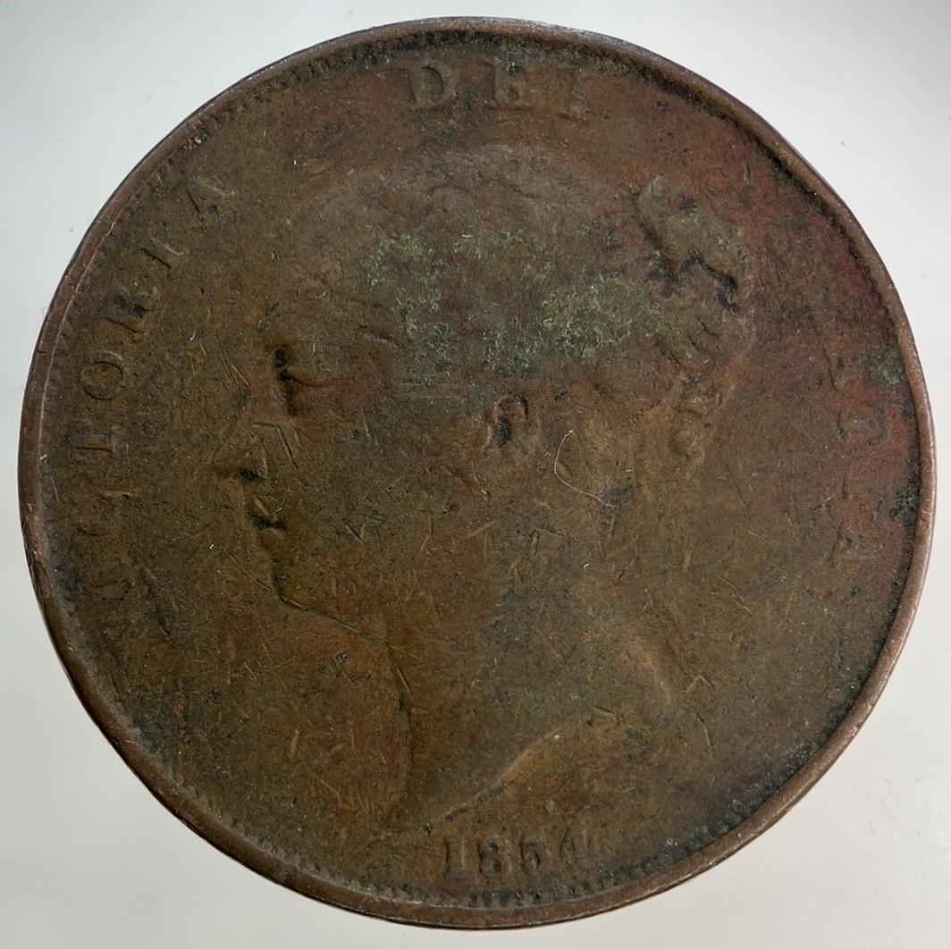 1854 Victoria One Penny Coin | Collectable Grade