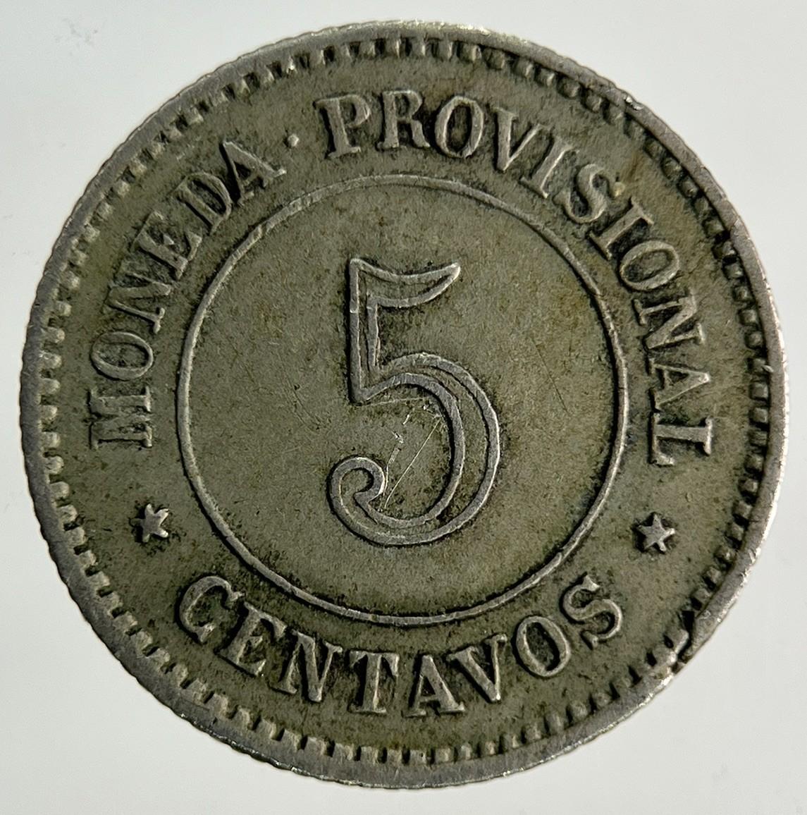 1879 Peru 5 Centavos Coin | Fine Collectable Grade