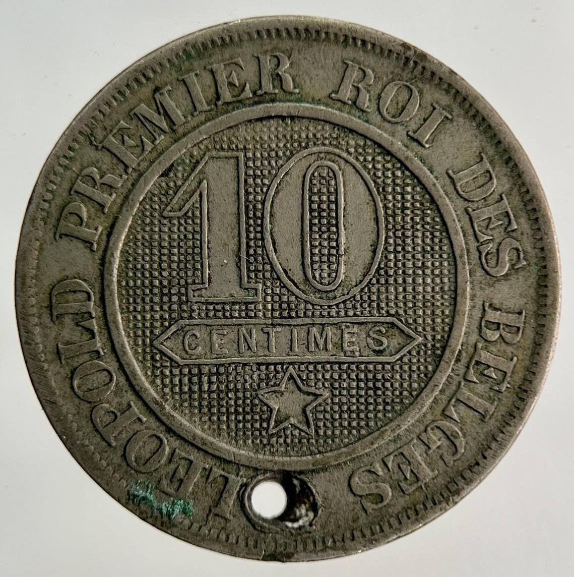 1862 Belgium 10 Centimes Coin | Fine Collectable Grade