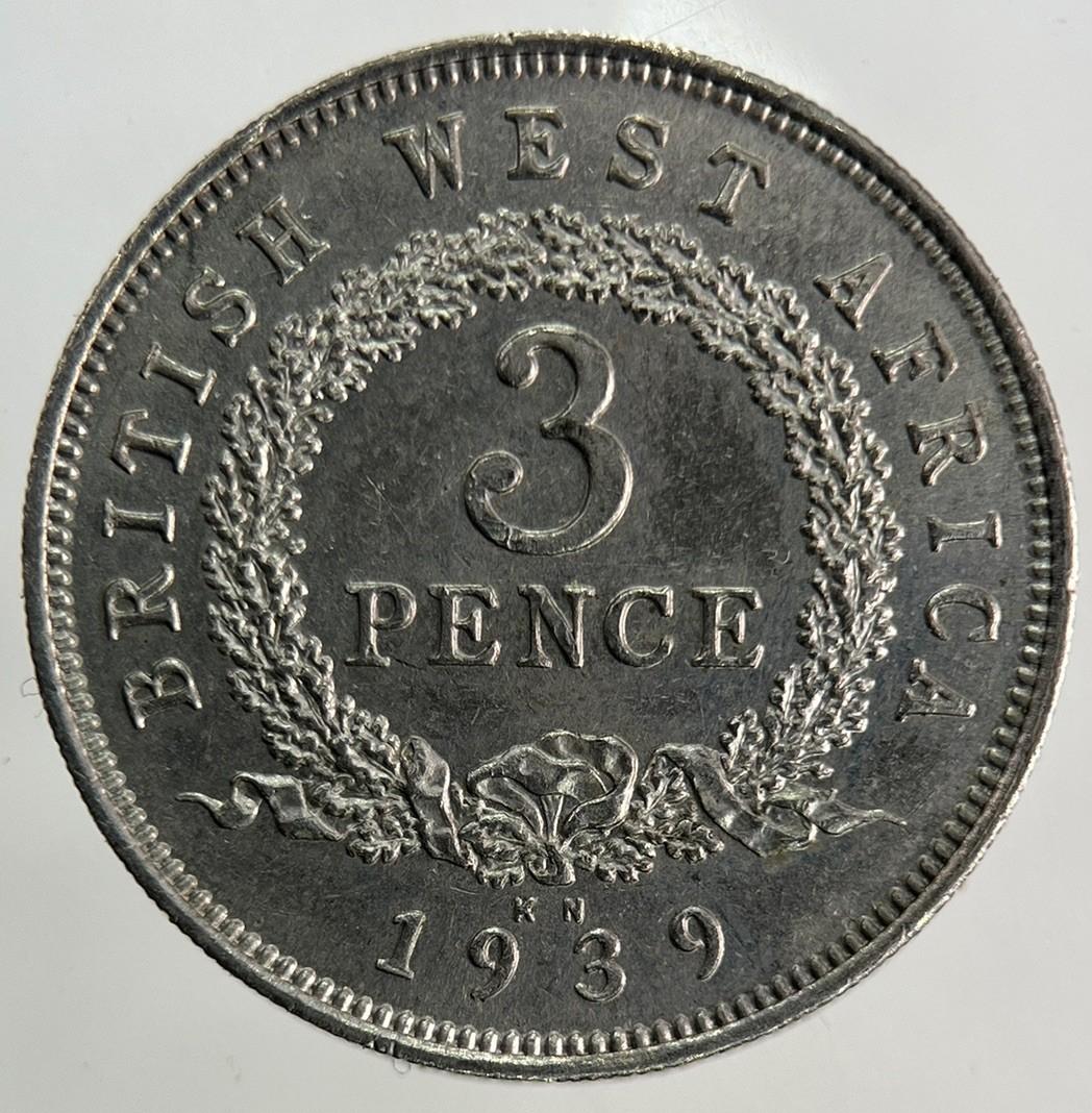 1939 West Africa Threepence 3 Pence Coin | Very High Grade